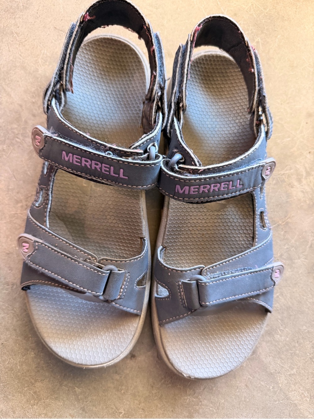 MERRELL Orchid Bloom Women's Strappy Blue Sandals River Hiking Water Shoes Sz 8